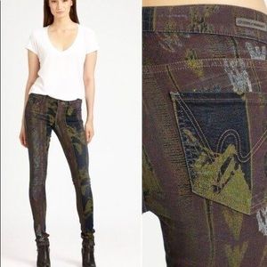 Citizens of Humanity/Skinny patterned denim/Sz 30.